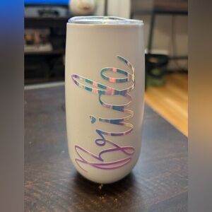 Bride Champagne Tumbler with Lid